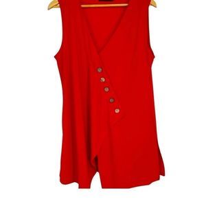 Creation red sleeveless top